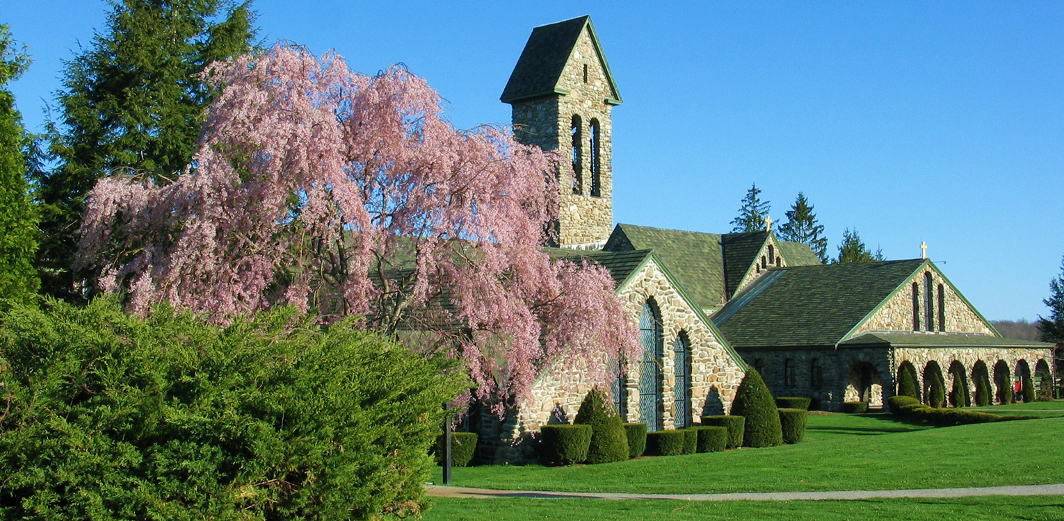 Looking towards the Church